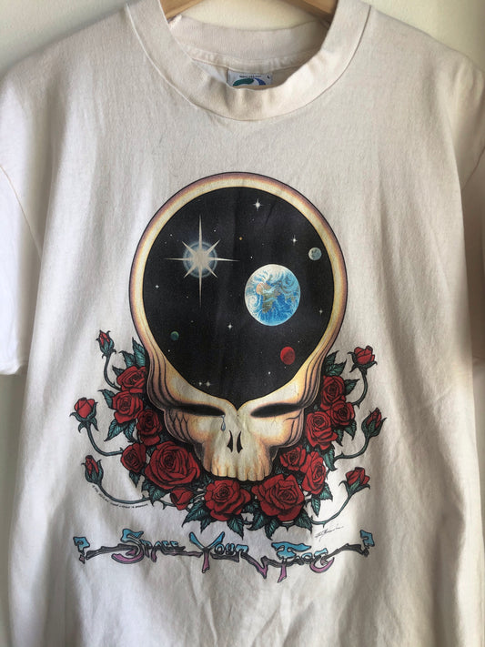 Authentic 1992 Vintage Grateful Dead Steal Your Face Tour Shirt - La Lovely Vintage 