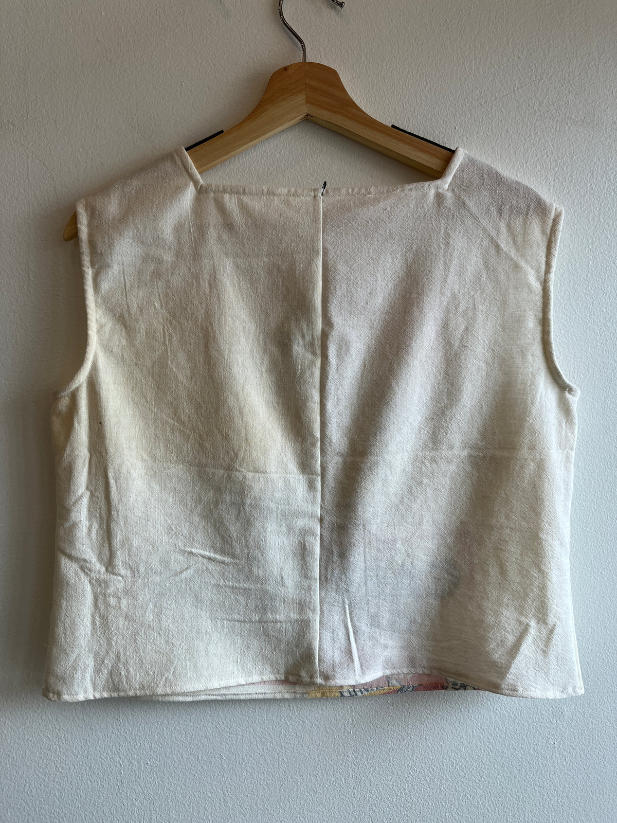 Trash Textiles - Handmade Antique Feedsack Blouse/Shirt - La Lovely Vintage 