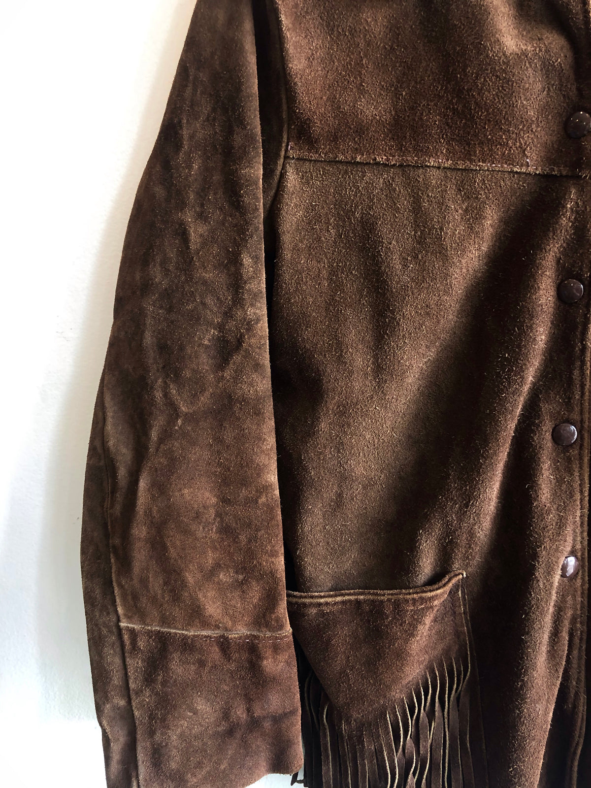 Vintage 1950s Bay River Fringe Suede jacket - La Lovely Vintage 
