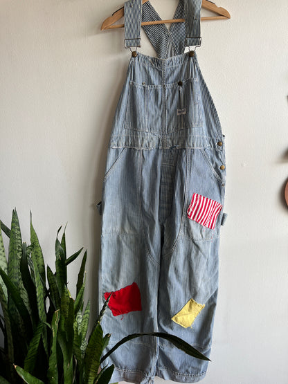 Vintage 1940/50’s Hercules Hickory Stripe Denim Clown Overalls