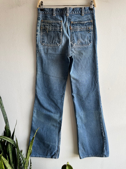 Vintage 1970s Levi’s Orange Tab Flared Denim Jeans