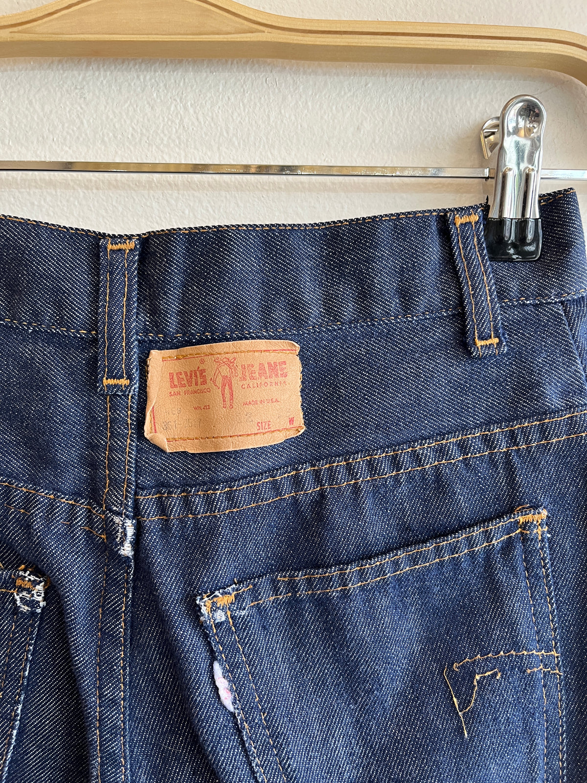 Vintage 1960’s Levi’s “Big E” Denim Shorts - La Lovely Vintage 