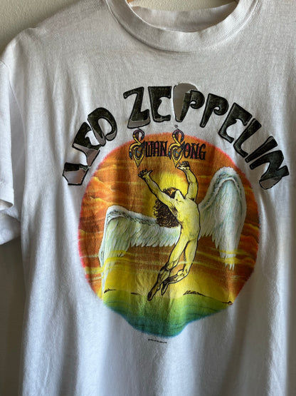 Vintage 1984 Led Zeppelin Swan Song T-Shirt - La Lovely Vintage 