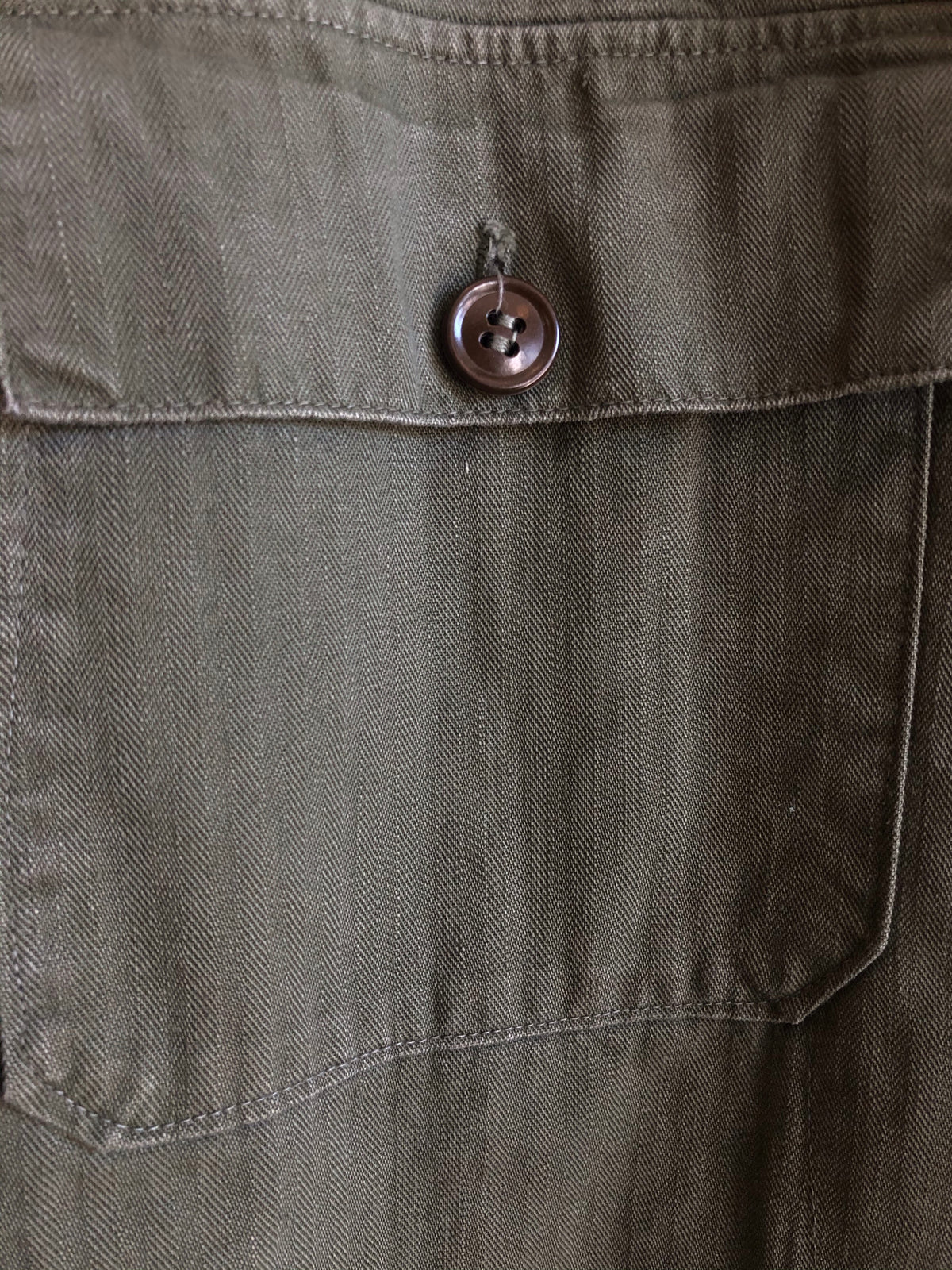 Vintage Post-WW2 HBT Army Shirt - La Lovely Vintage 