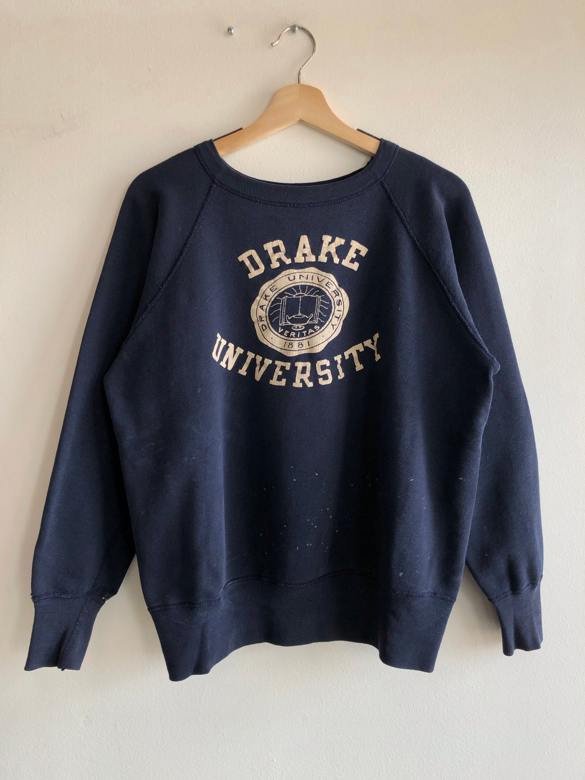 Vintage 1950’s Champion “Running Man” Drake College Sweatshirt - La Lovely Vintage 