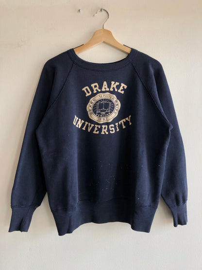 Vintage 1950’s Champion “Running Man” Drake College Sweatshirt - La Lovely Vintage 