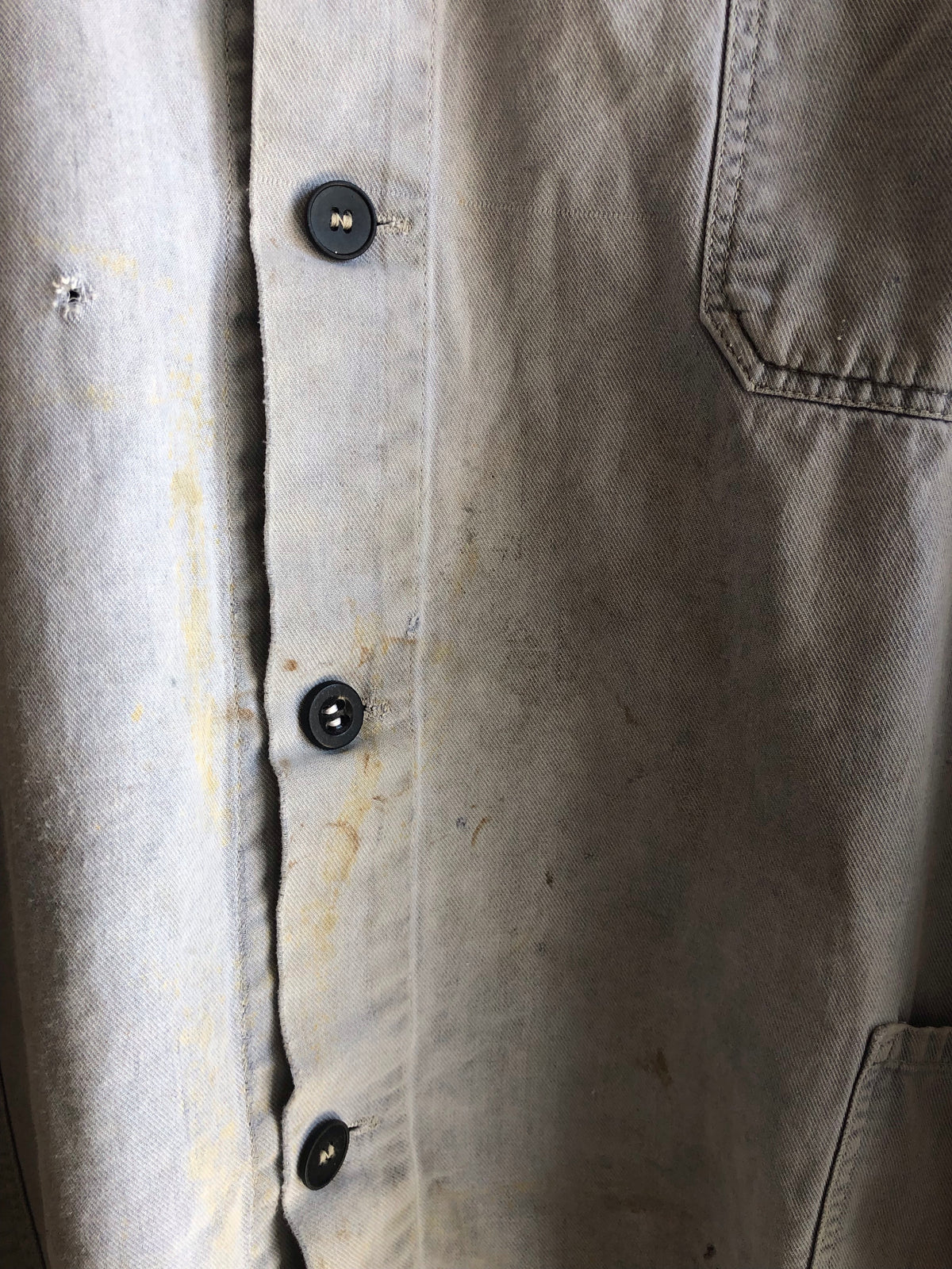 Vintage Sun-Faded 1970’s French Chore Coat - La Lovely Vintage 