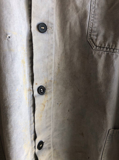 Vintage Sun-Faded 1970’s French Chore Coat - La Lovely Vintage 