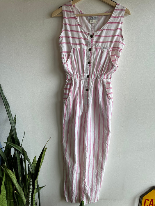 Vintage 1980’s “Ideas” Striped Jumpsuit - La Lovely Vintage 