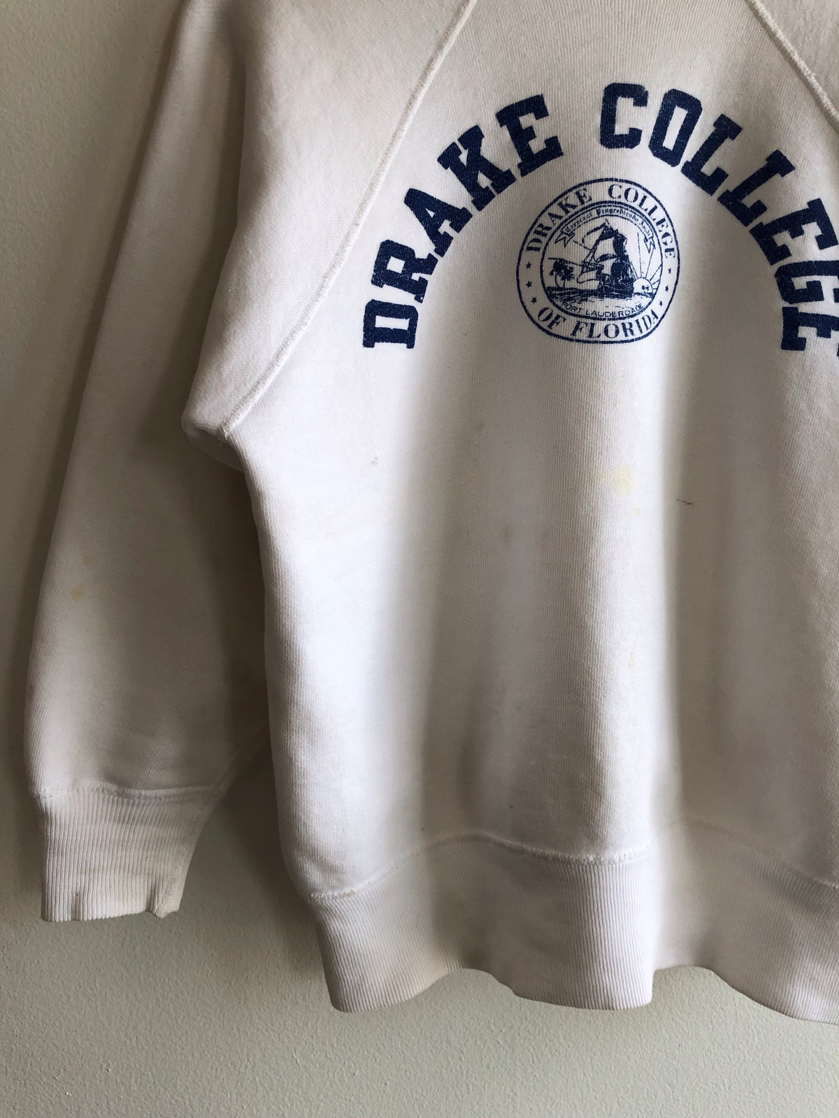 Vintage 1950’s Champion “Running Man” Drake College Sweatshirt - La Lovely Vintage 