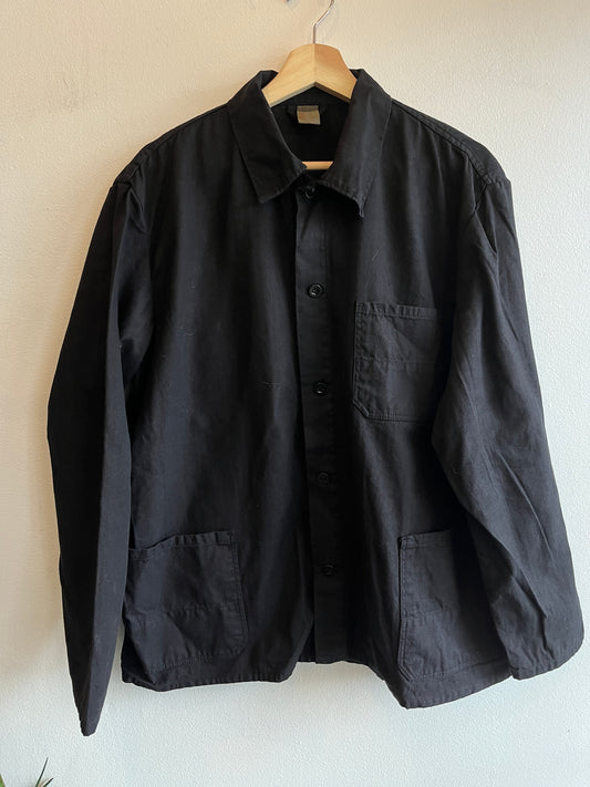 Vintage 1970’s HBT French Black Chore Coat - La Lovely Vintage 