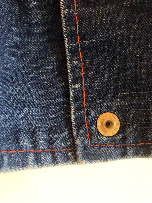 Vintage 1960’s Irregular Snap Front Denim Jacket - La Lovely Vintage 