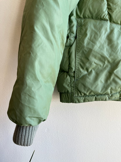 Vintage 1960’s Sage Green Quilted Puffer Jacket
