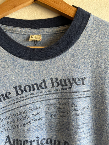Vintage 1980’s Bond Buyer Ringer T-Shirt - La Lovely Vintage 