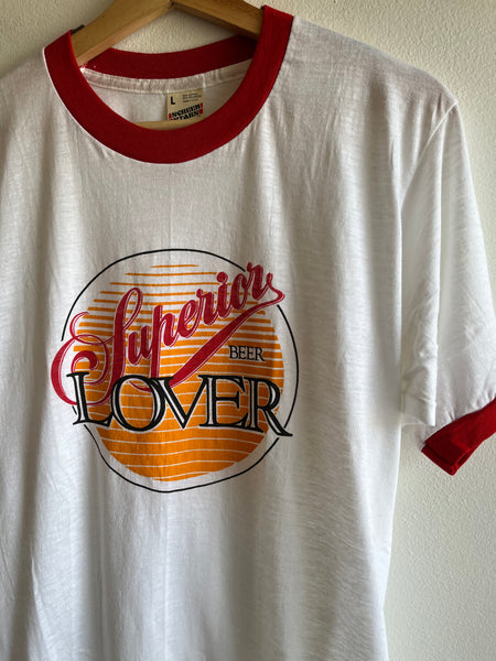 Vintage 1970/80’s Superior Beer Ringer T-Shirt