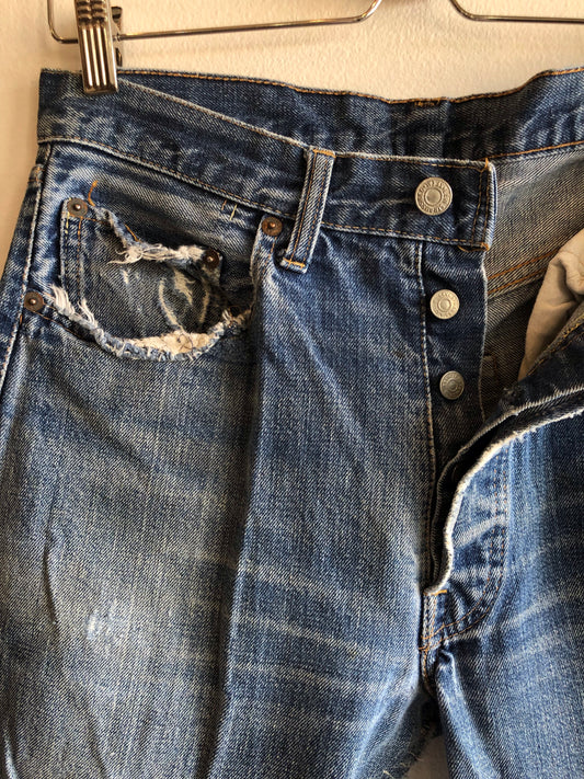 Vintage 1970’s Levi’s 501 Single Stitch Selvedge Denim Jeans - La Lovely Vintage 