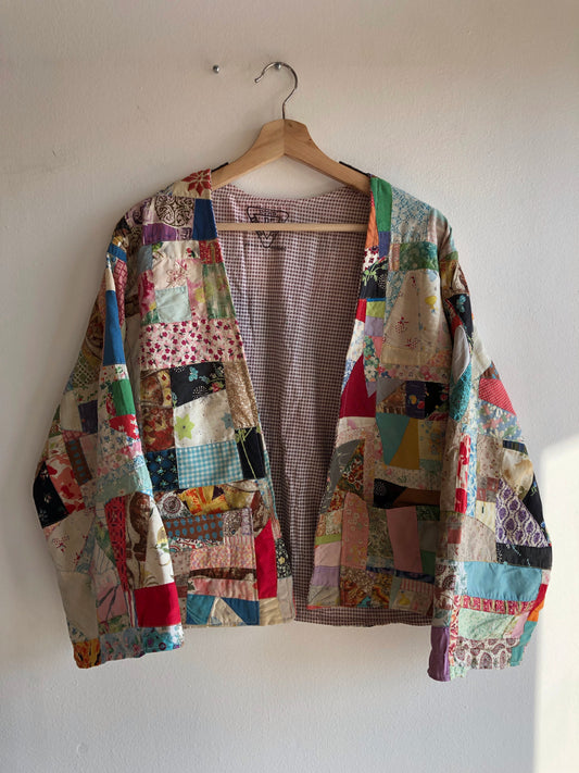 Double Down Vintage - Handmade Quilt Kimono Jacket