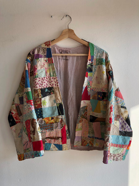 Double Down Vintage - Handmade Quilt Kimono Jacket