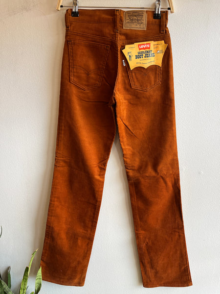 Vintage 1970’s Levi’s Deadstock Corduroy Pants - Orange
