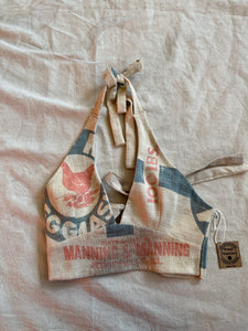 Handmade Vintage Feedsack Halter Top