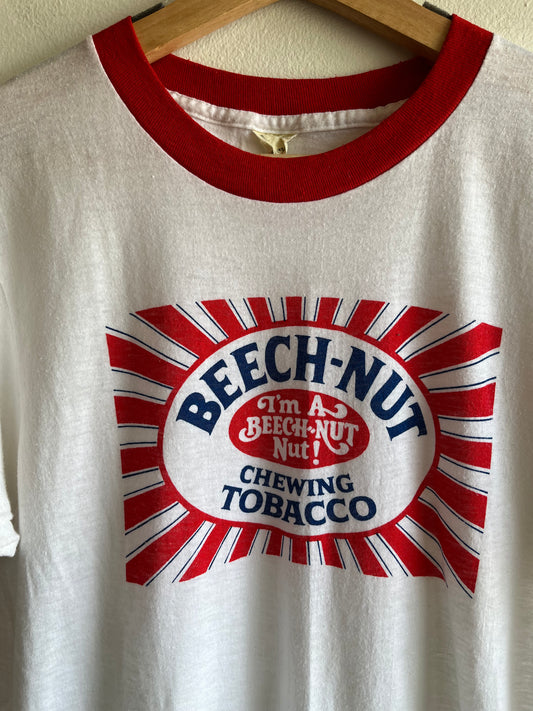 Vintage 1970/80’s “Beech-Nut”  Ringer T-Shirt - La Lovely Vintage 