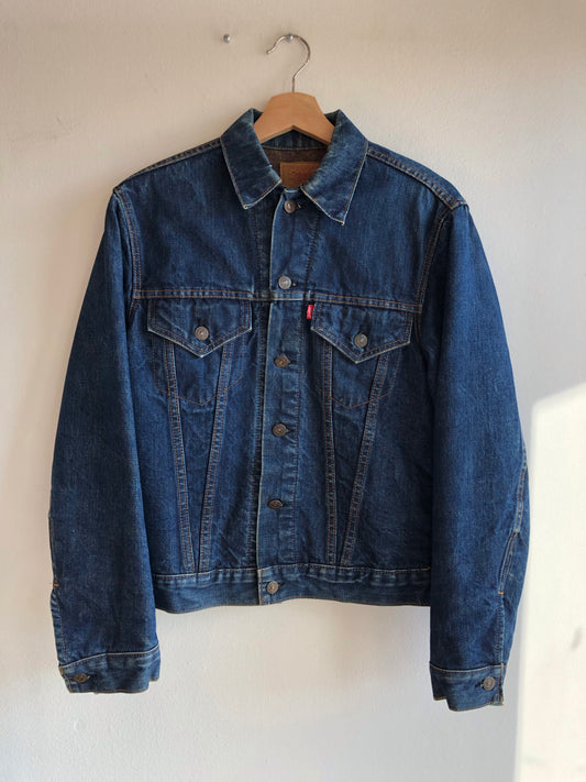 Vintage Big E Levi's Type 3 Troy Blanket Lined Denim Trucker Jacket