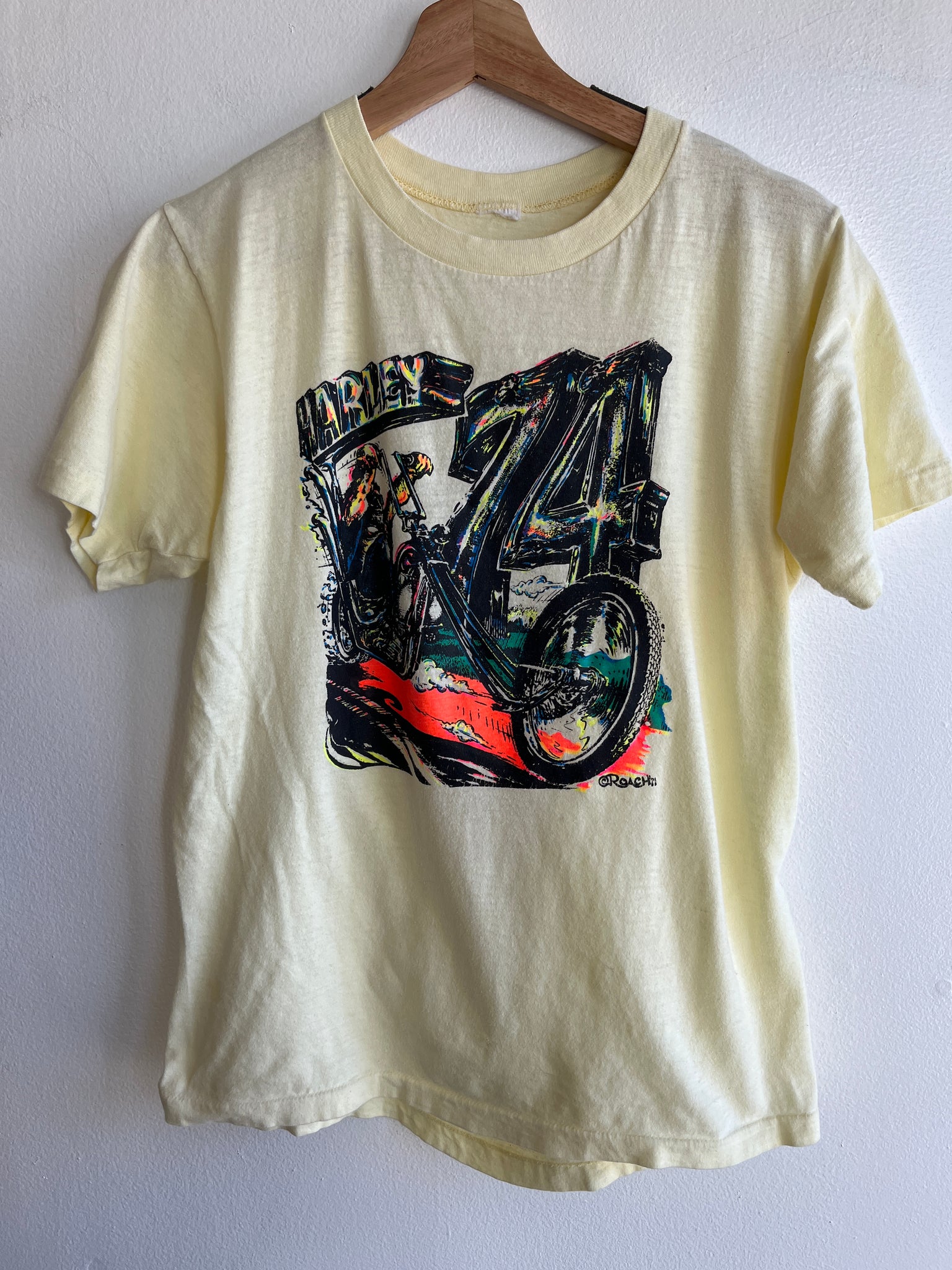 Vintage 1974 Roach Harley Davidson T-Shirt
