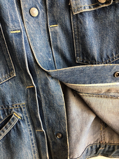Vintage 1950/1960’s Foremost Snap Selvedge Denim Trucker Jacket - La Lovely Vintage 