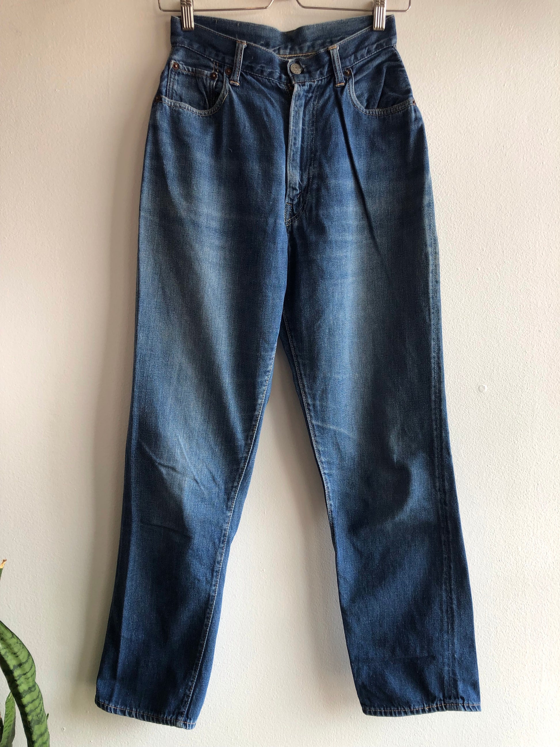 Vintage 1950’s Levi’s “Big E” 701 Hidden Rivet Denim Jeans - La Lovely Vintage 