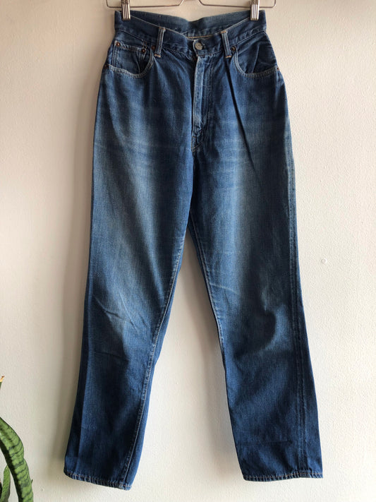 Vintage 1950’s Levi’s “Big E” 701 Hidden Rivet Denim Jeans - La Lovely Vintage 