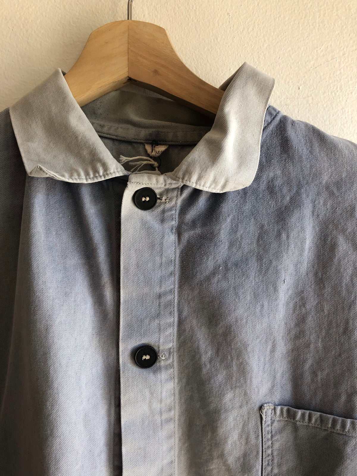 Vintage Sun-Faded 1970’s French Chore Coat - La Lovely Vintage 