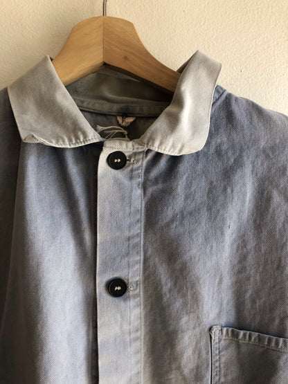 Vintage Sun-Faded 1970’s French Chore Coat - La Lovely Vintage 