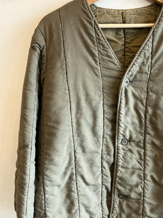 Vintage 1970’s Czech Military Quilted Liner Jacket