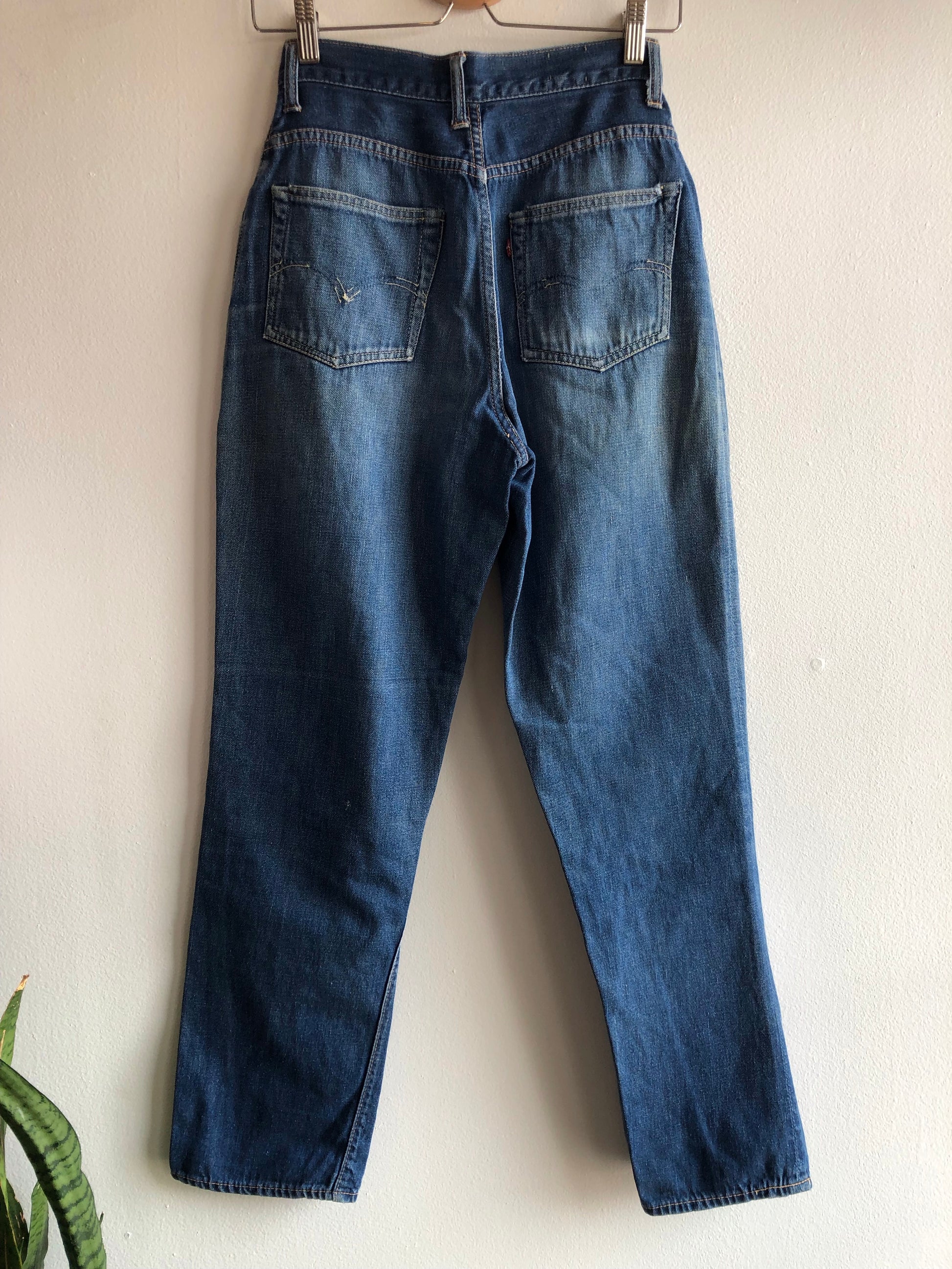 Vintage 1950’s Levi’s “Big E” 701 Hidden Rivet Denim Jeans - La Lovely Vintage 