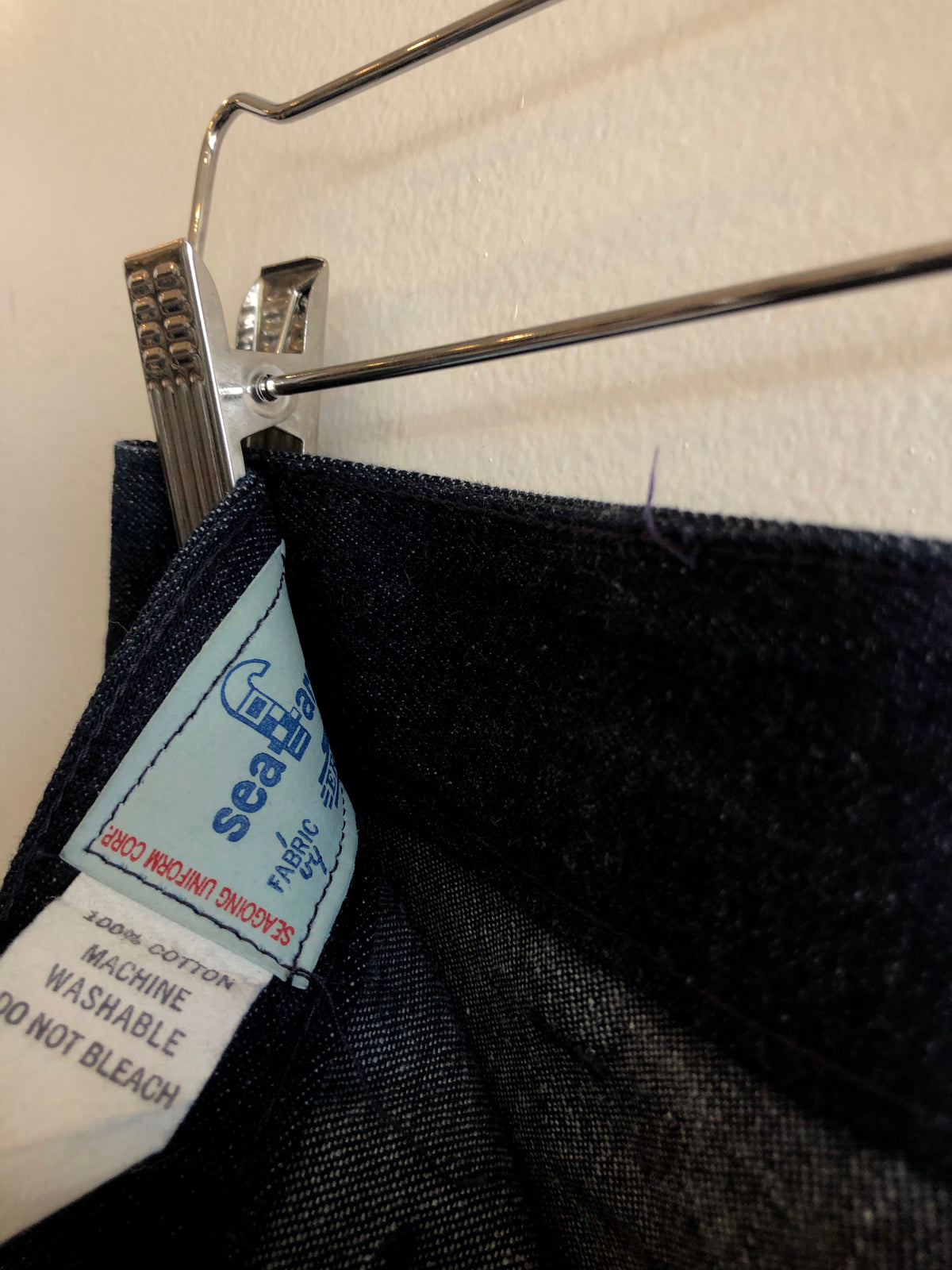 Vintage Deadstock 1970’s Seafarers Denim U.S. Navy Dungarees - La Lovely Vintage 
