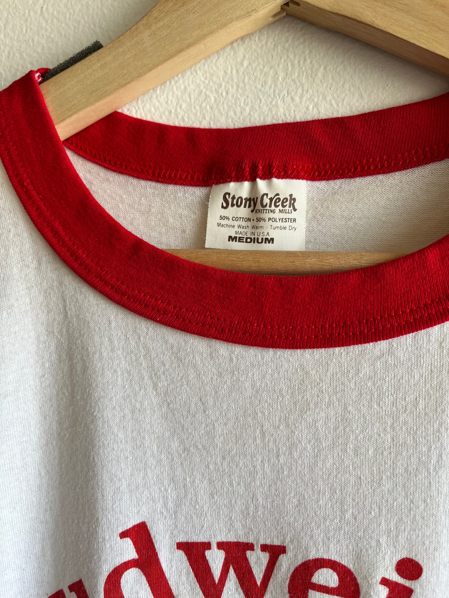 Vintage 1970’s Budweiser Ringer T-Shirt