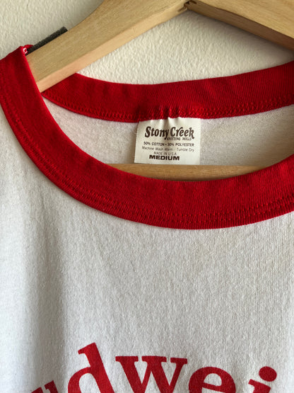 Vintage 1970’s Budweiser Ringer T-Shirt