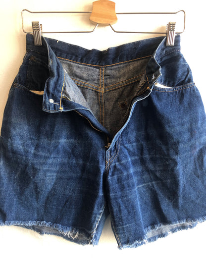 Vintage 1950s Levi's “Big E” Hidden Rivet 701 Denim Shorts - La Lovely Vintage 