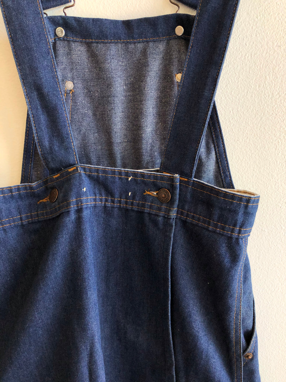 Vintage 1970’s Levi’s “Big E” One-Wash Overall Skirt - La Lovely Vintage 