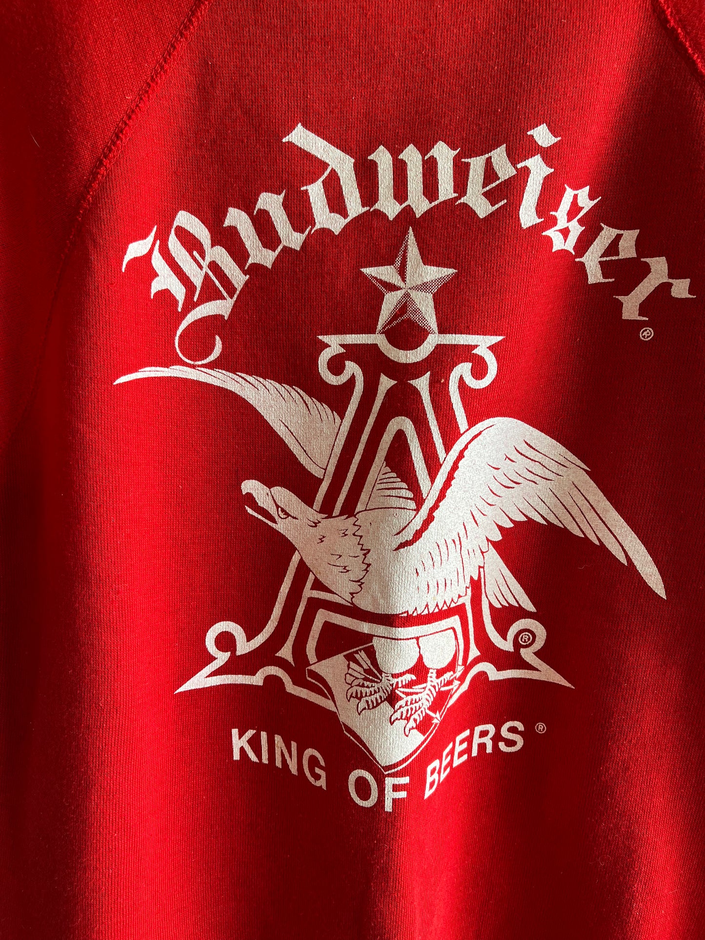 Vintage 1970’s Deadstock Budweiser Shirt Sleeve Sweatshirt - La Lovely Vintage 