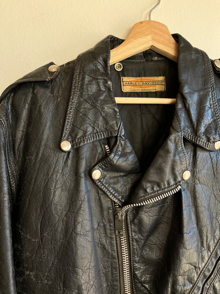 Vintage 1960/70’s Harley Davidson Leather Motorcycle Jacket