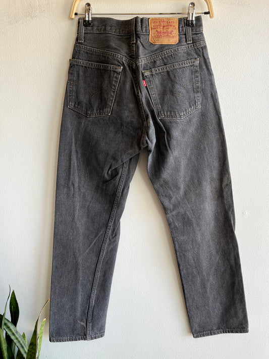 Vintage 1980’s Levi’s 501 Black Denim Jeans - La Lovely Vintage 
