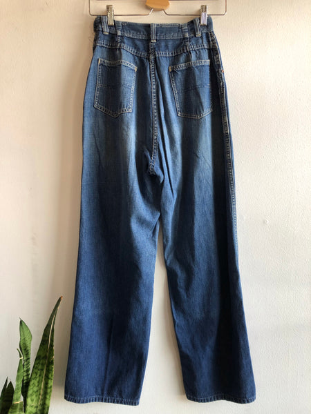 Vintage 1940/1950’s “Pyke’s” Dark Denim Side Zip Jeans