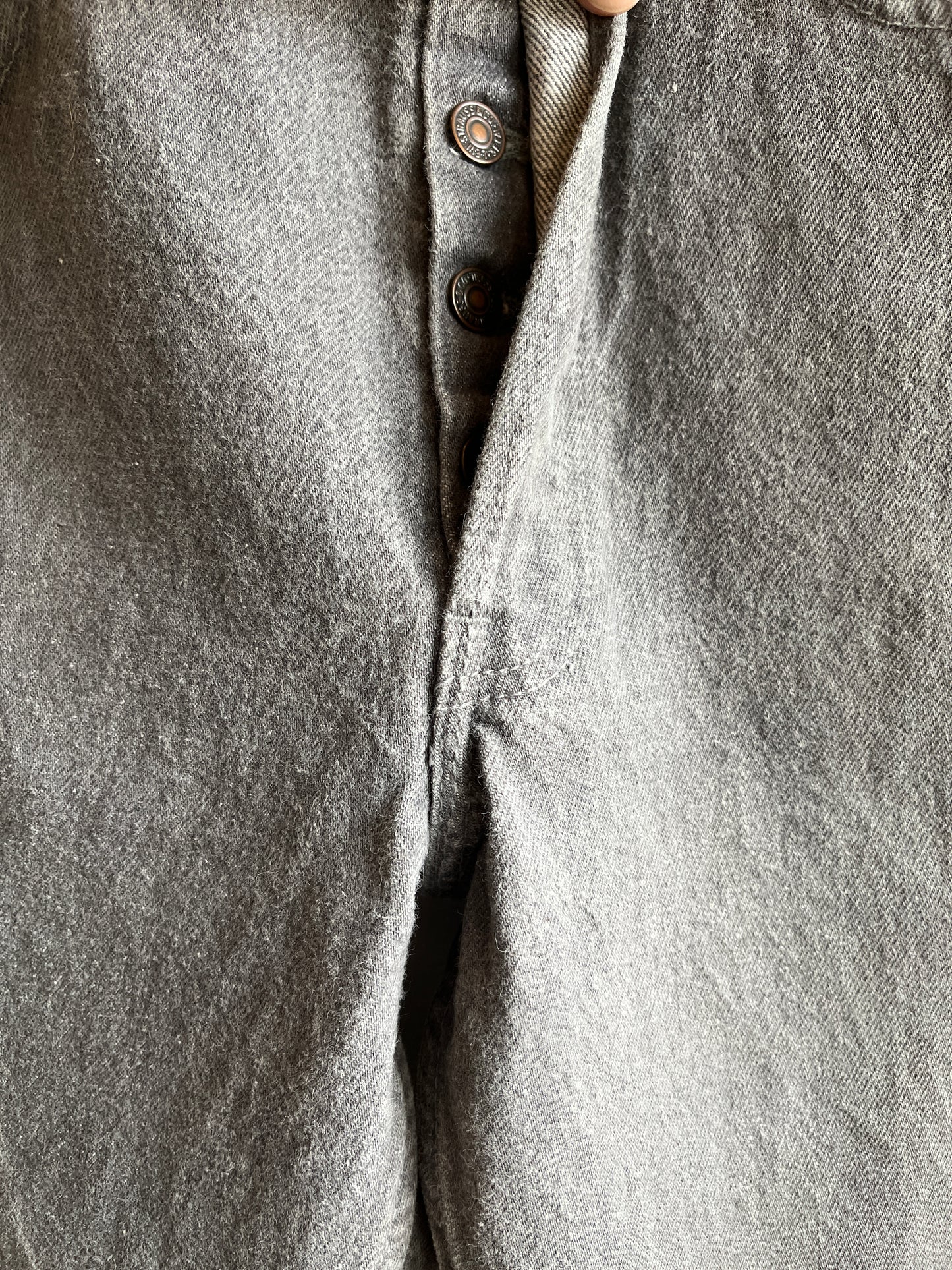 Vintage 1990’s Levi’s 501 Grey Denim Jeans