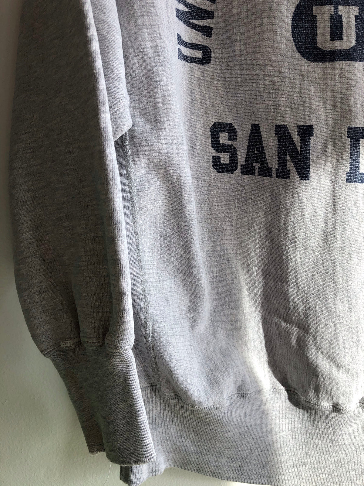 Vintage 1980’s U.C. Santa Barbara Chopped Reverse Weave Sweatshirt - La Lovely Vintage 