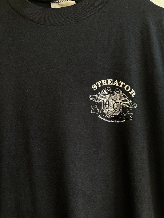 Vintage 1980’s Harley Davidson Owners Group of Panama T-Shirt - La Lovely Vintage 