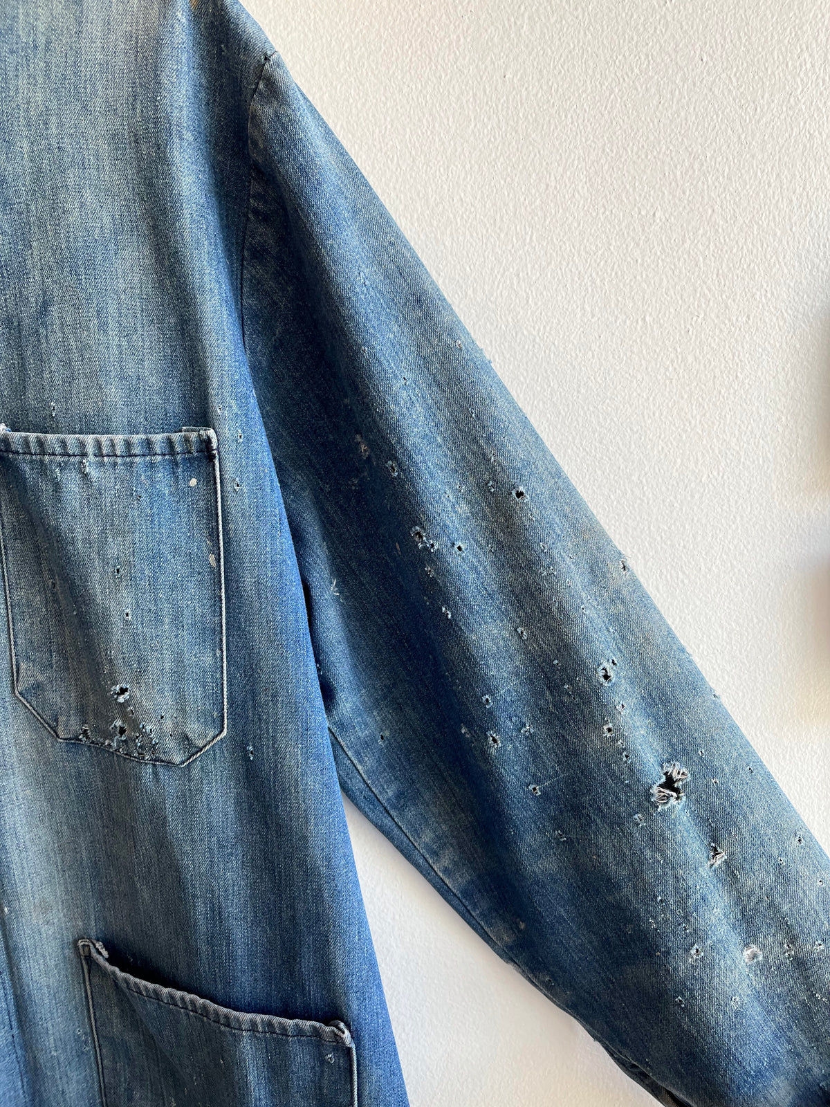 Vintage 1950’s Donut Button Denim Chore Coat