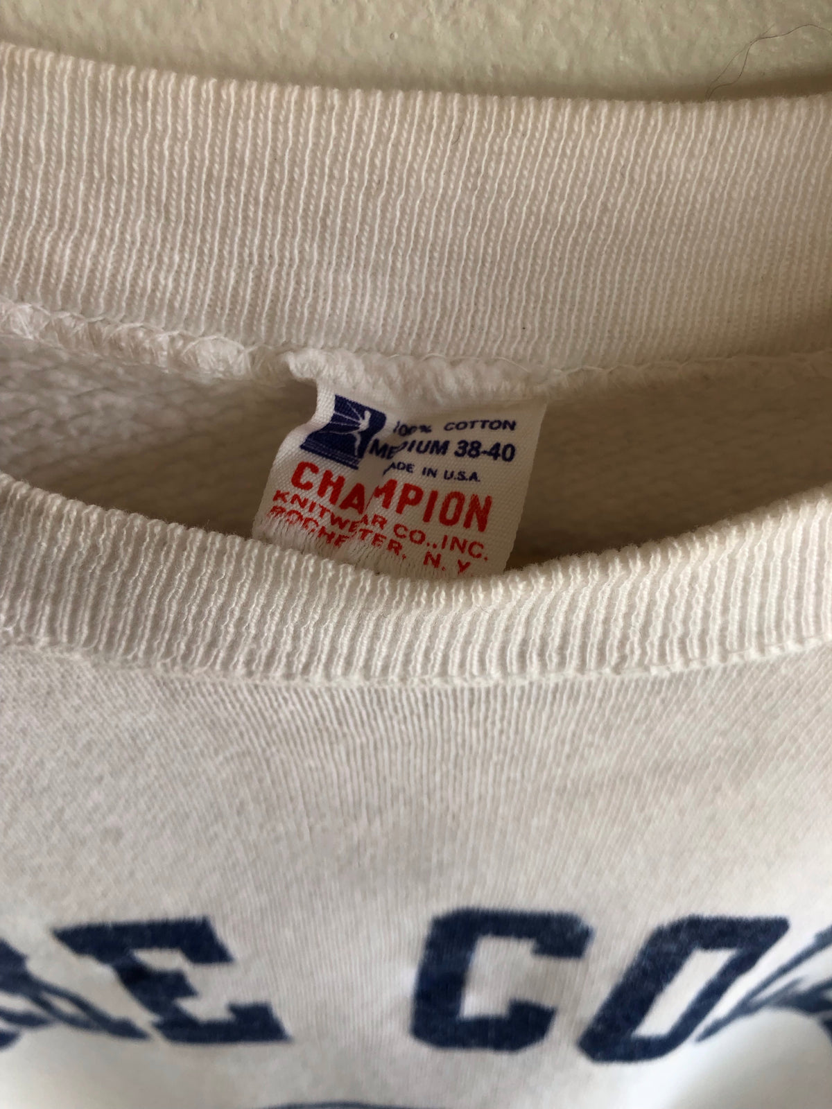 Vintage 1950’s Champion “Running Man” Drake College Sweatshirt - La Lovely Vintage 