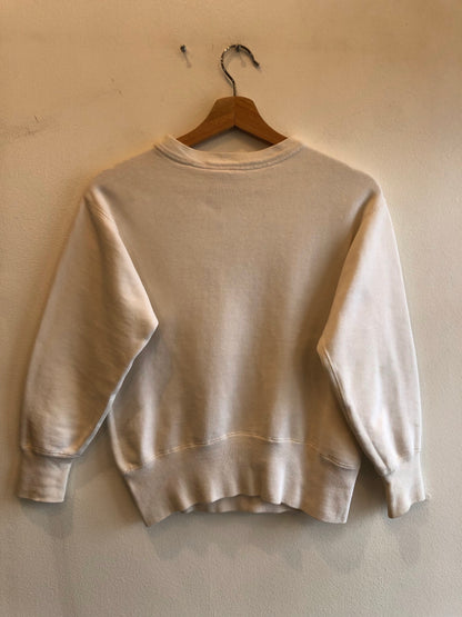Vintage 1950’s Champion “Running Man” Zeta Tau Alpha Flock-Printed Sweatshirt - La Lovely Vintage 
