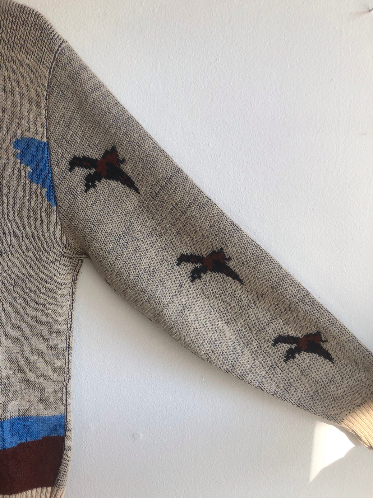 Vintage 1960’s Novelty Duck Print Sweater - La Lovely Vintage 